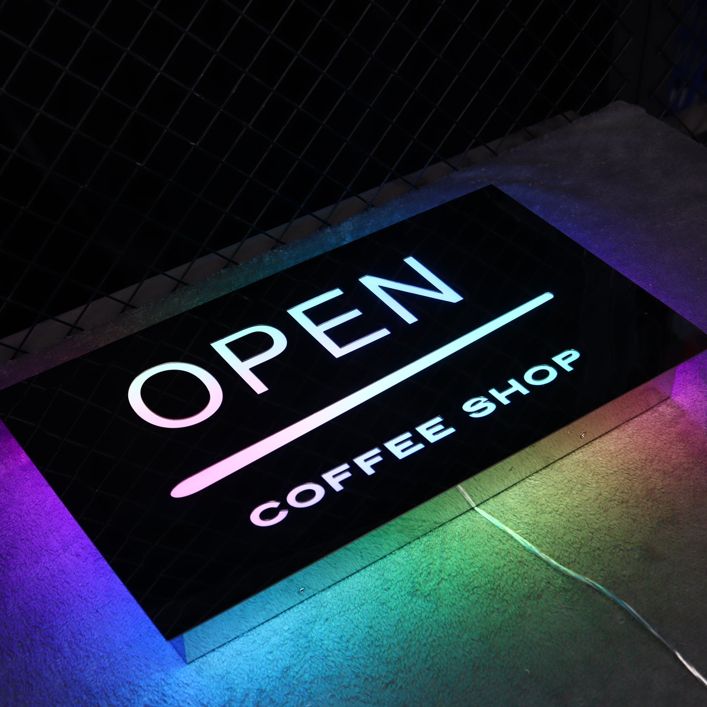 Personalized Custom Name Mirror Led Wall Plate