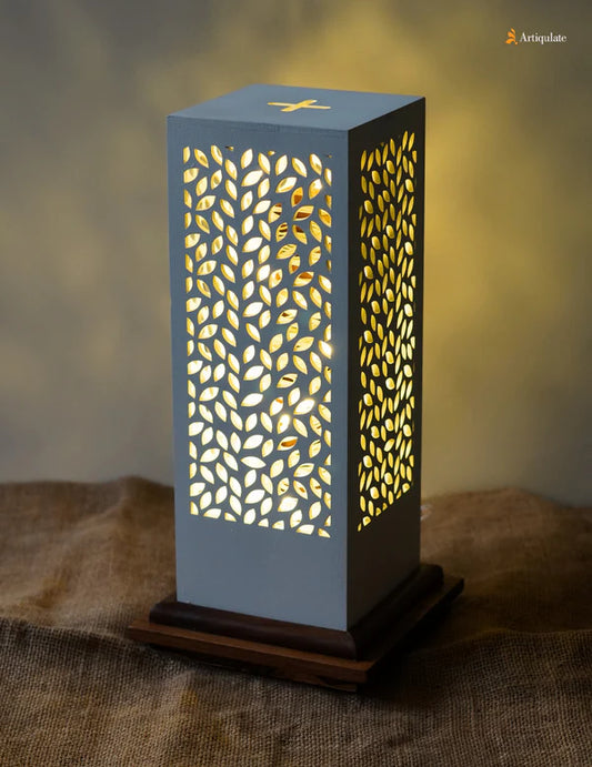 Wooden Table Lamp - Forest Floor