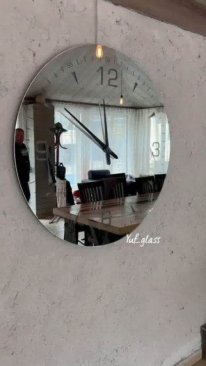 American Style Mirror Wall Clock